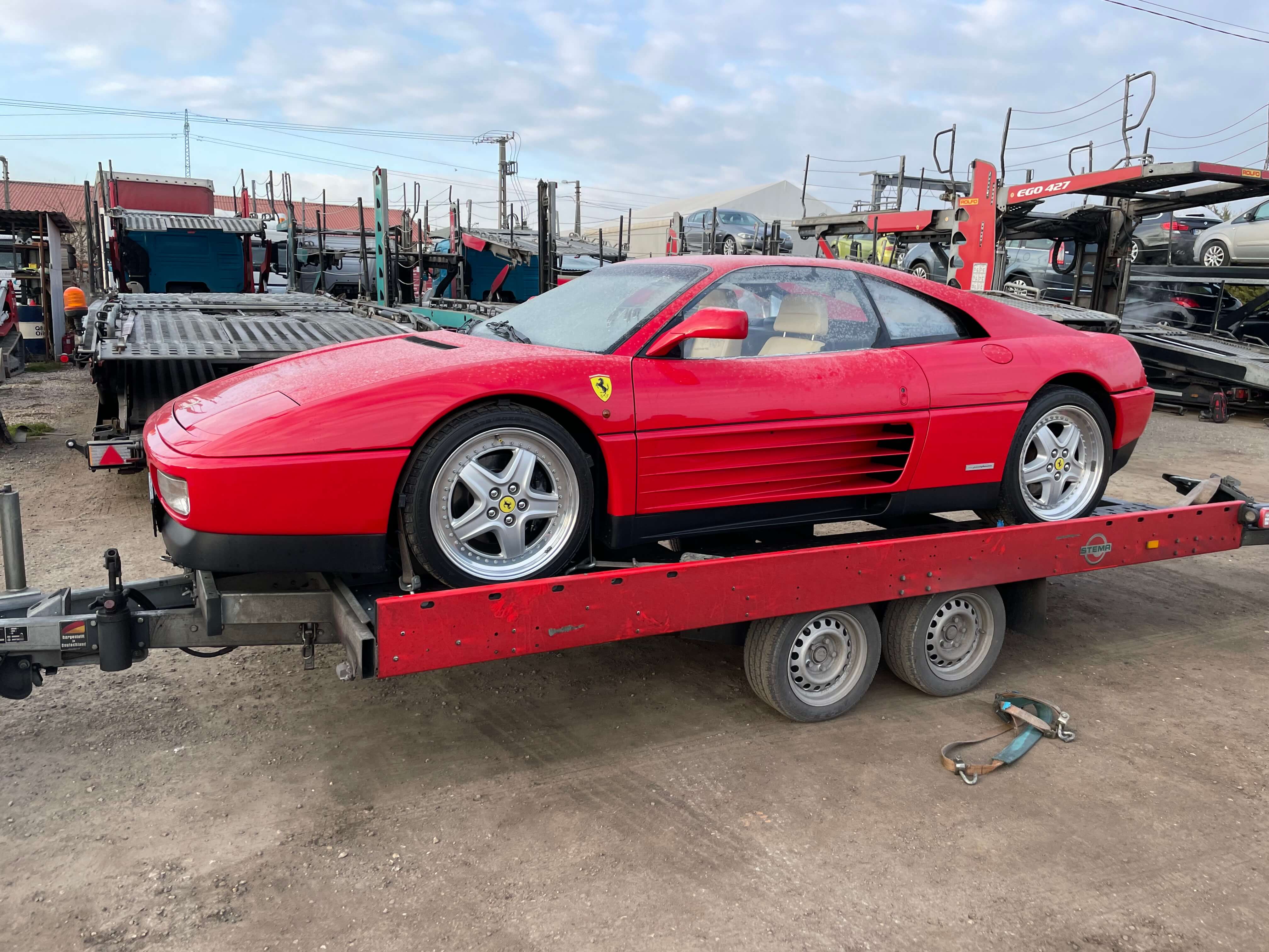 Ferrari on one of our trailers